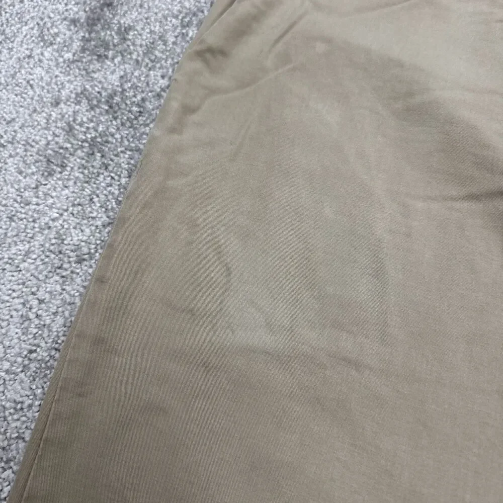 Banana Republic Tailored Slim Fit Non Iron Chino Pants Mens 34x32 Khaki Brown